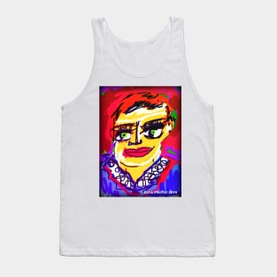 Gender Neutral Person Digital Drawing Design Tank Top